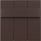 Ekena Millwork 12"W x 12"H True Fit PVC Joined Board-n-Batten Shutters Sample, Raisin Brown SAMPLE-TFPBBTB - alternate 1